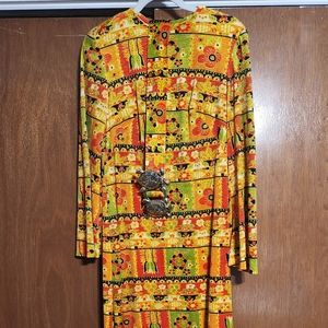 Vintage Maxi Dress with Matching Belt